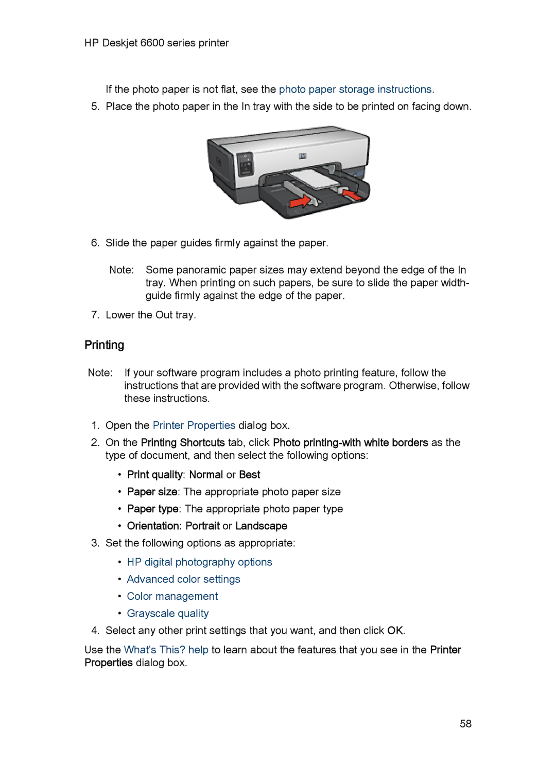 HP Networking 6600 manual Printing 