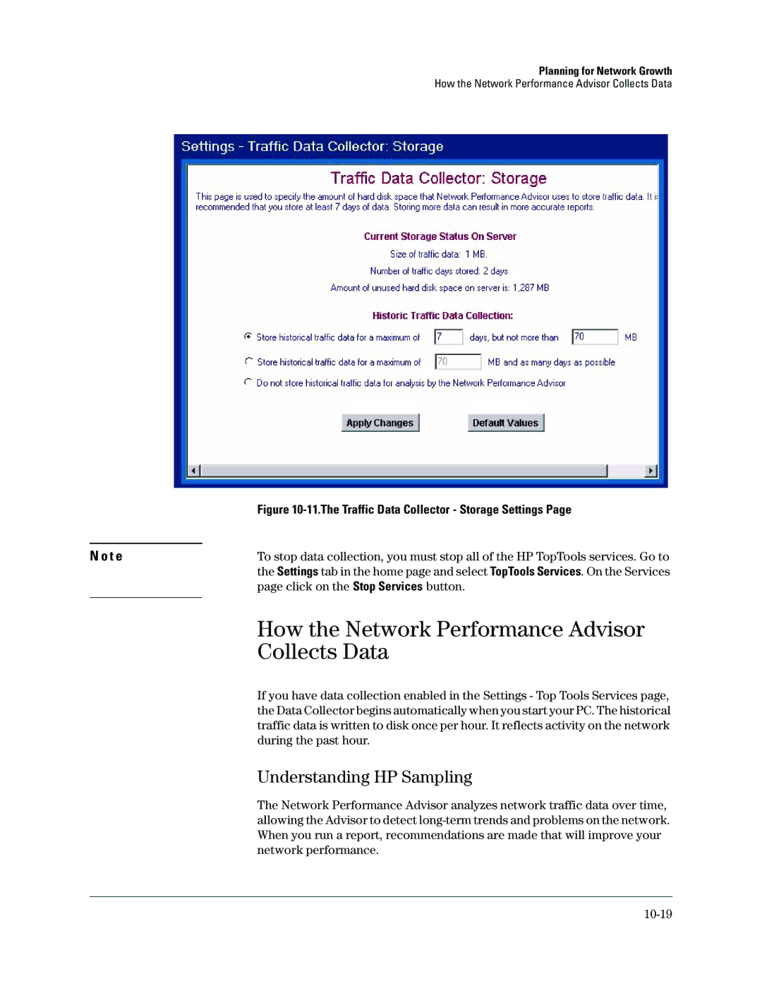 HP Networking TopTool Products manual How the Network Performance Advisor, Collects Data, Understanding HP Sampling 