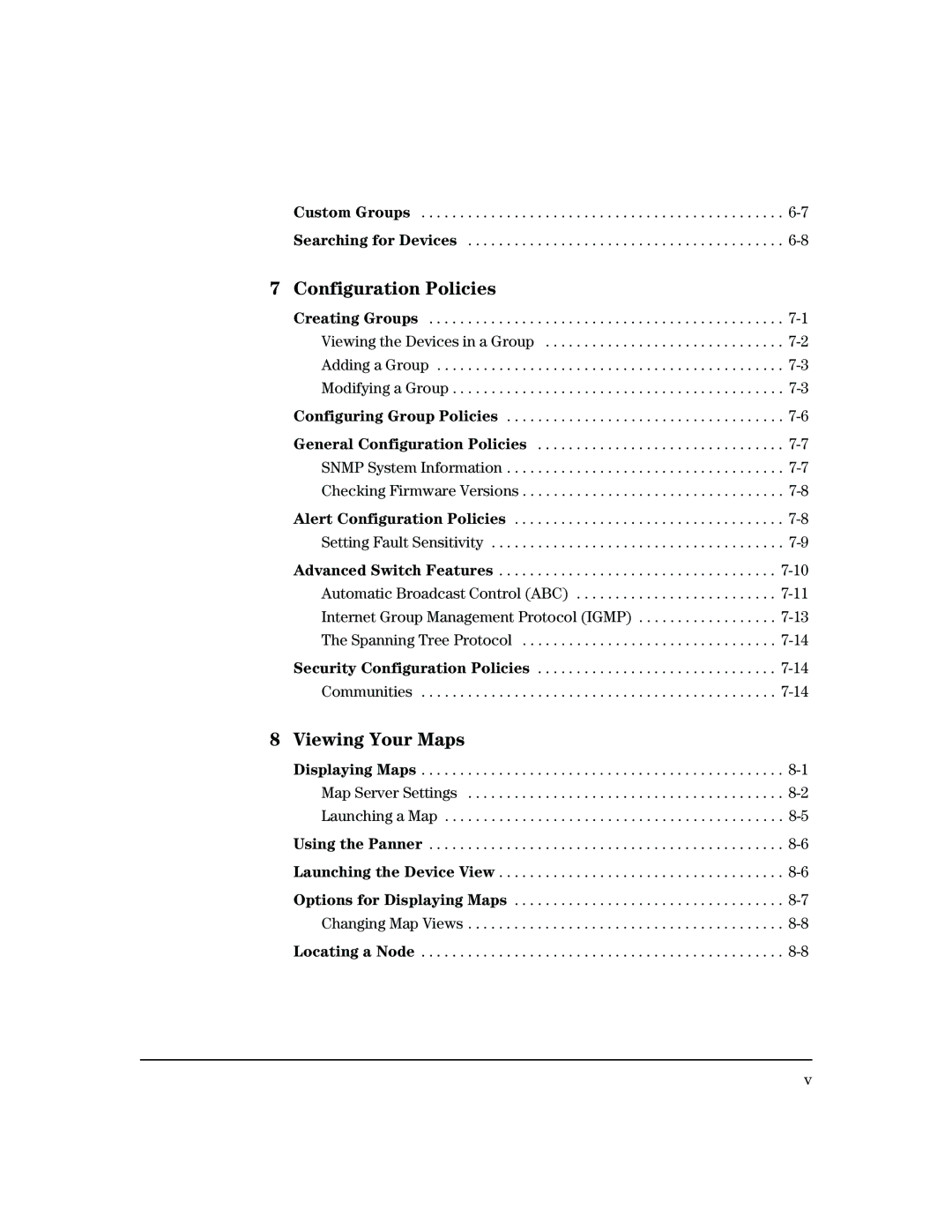 HP Networking TopTool Products manual Custom Groups Searching for Devices, Locating a Node 