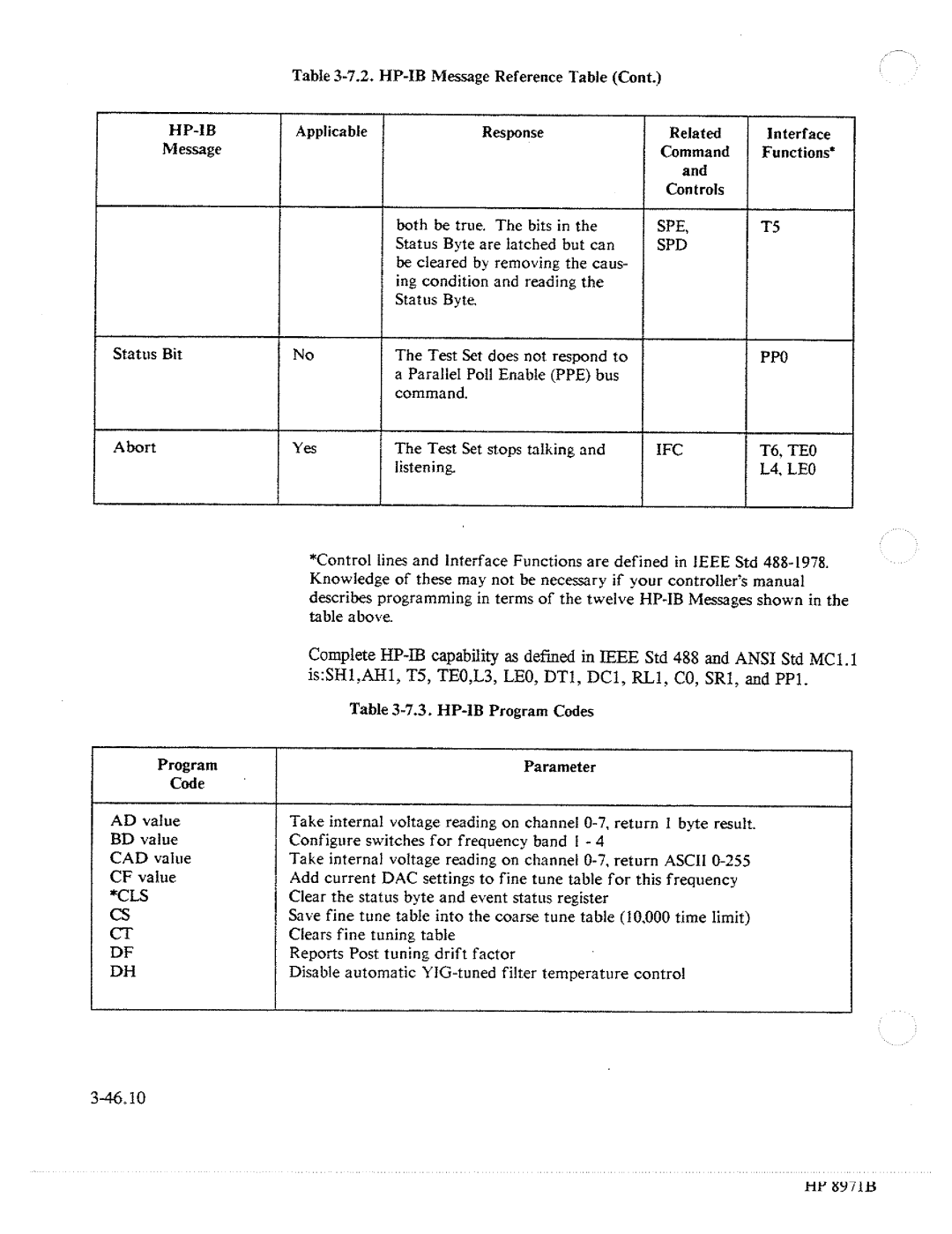 HP Noise Reduction Machine 8970b manual 