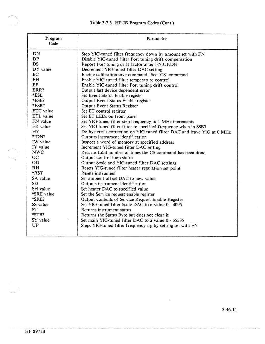 HP Noise Reduction Machine 8970b manual 
