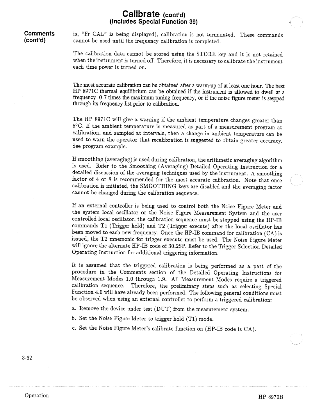 HP Noise Reduction Machine 8970b manual 