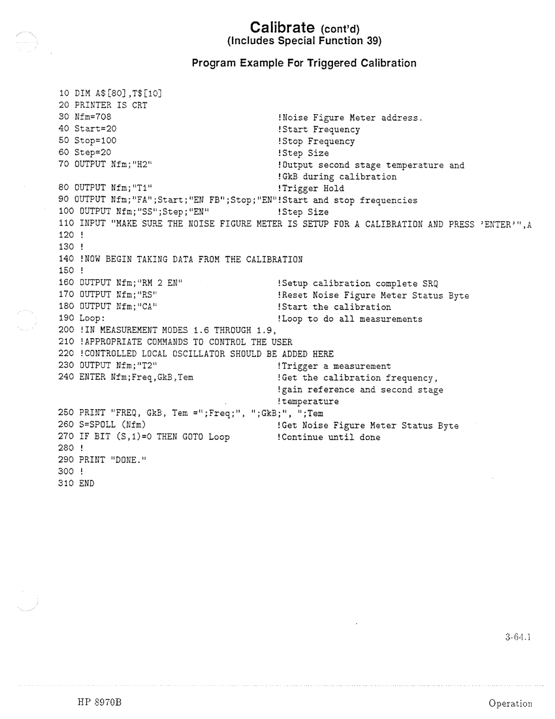 HP Noise Reduction Machine 8970b manual 