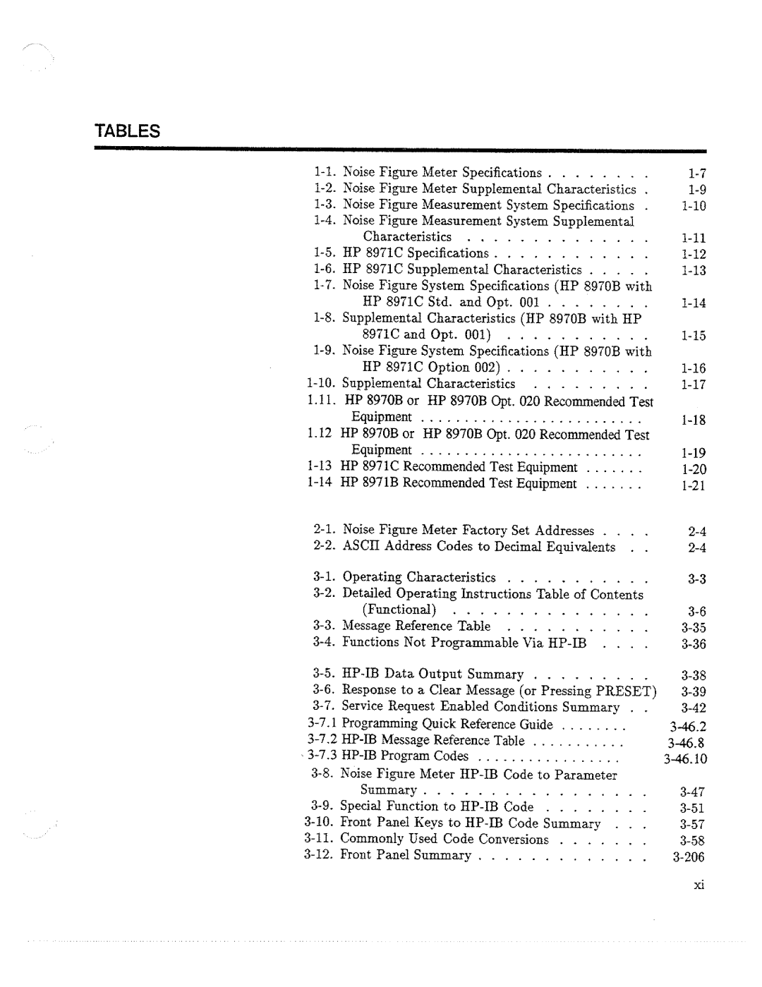 HP Noise Reduction Machine 8970b manual 