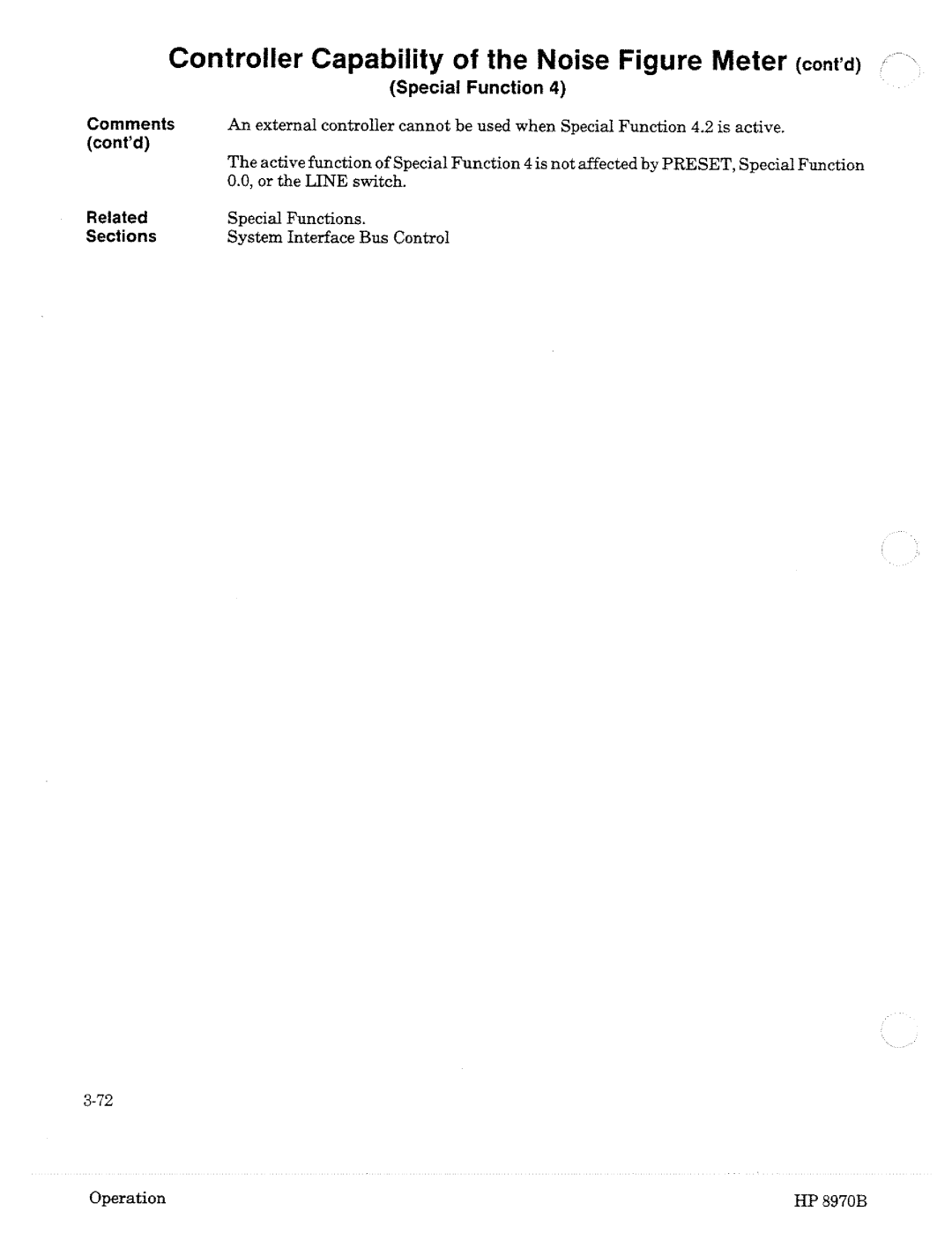 HP Noise Reduction Machine 8970b manual 