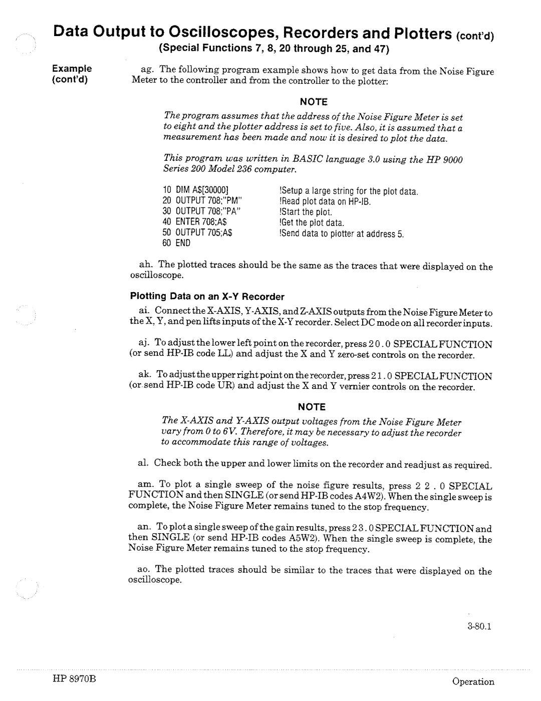 HP Noise Reduction Machine 8970b manual 
