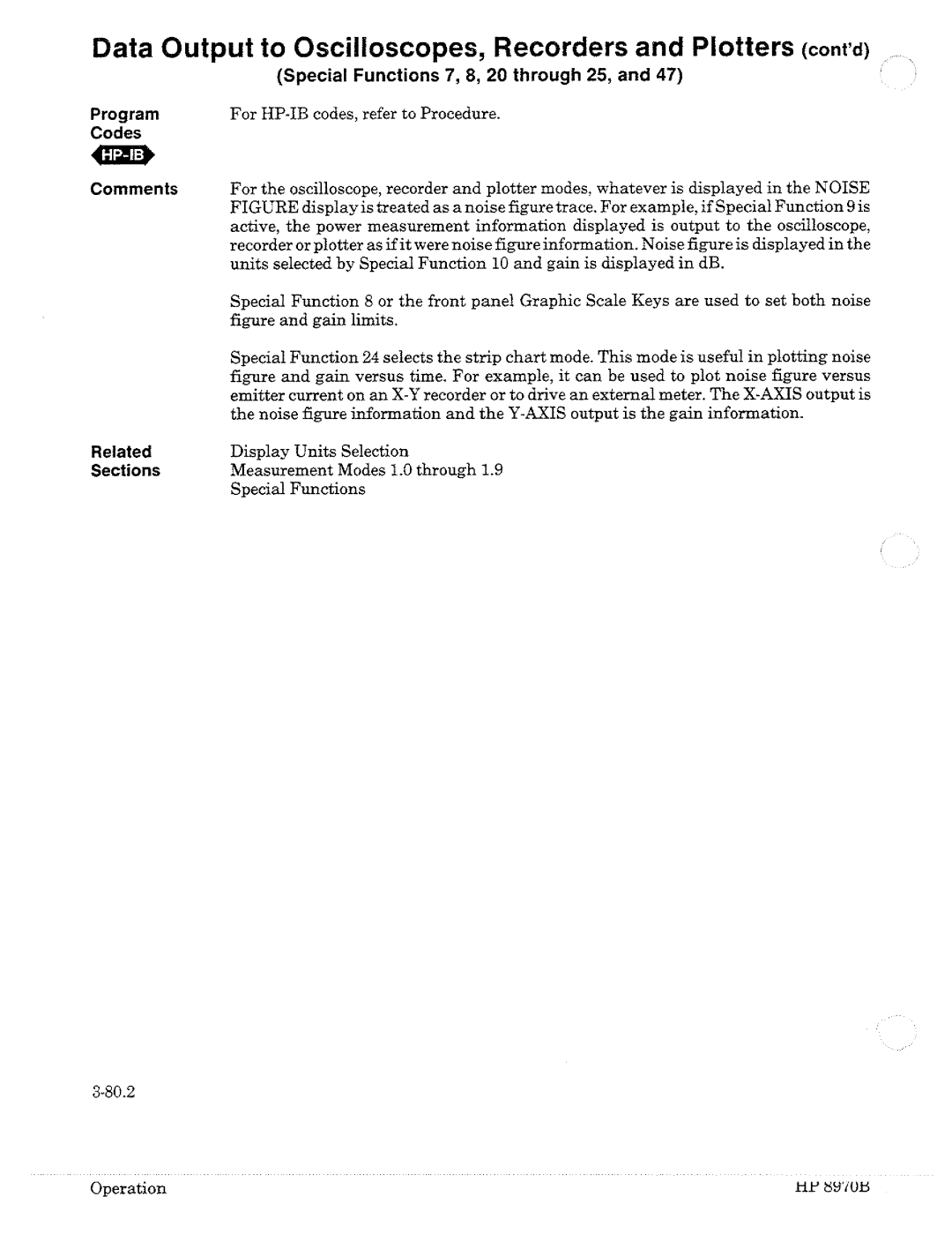 HP Noise Reduction Machine 8970b manual 