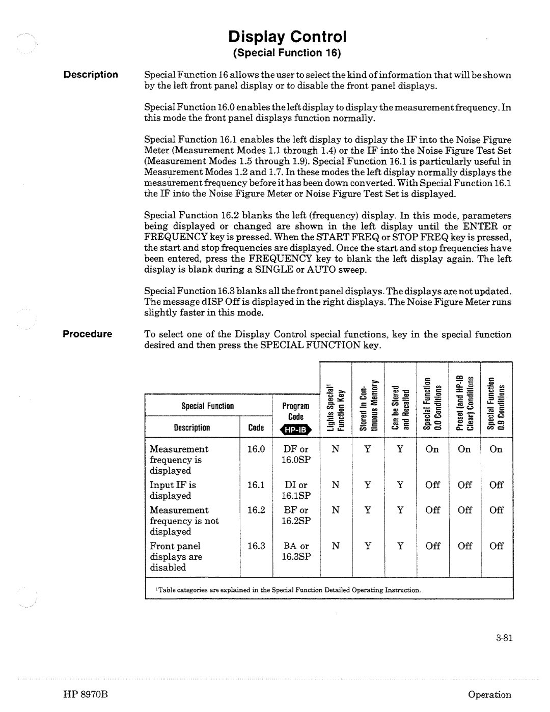 HP Noise Reduction Machine 8970b manual 