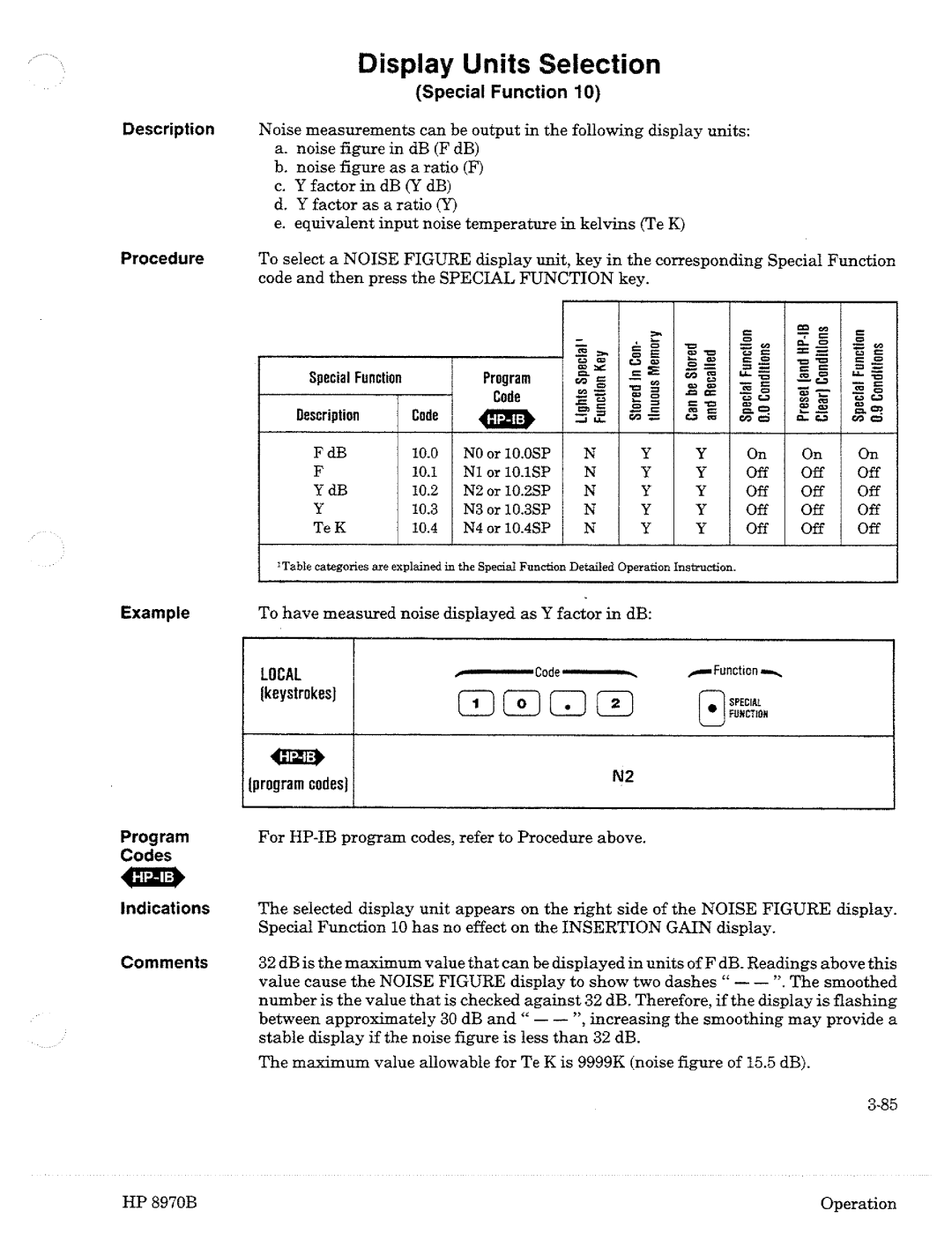 HP Noise Reduction Machine 8970b manual 