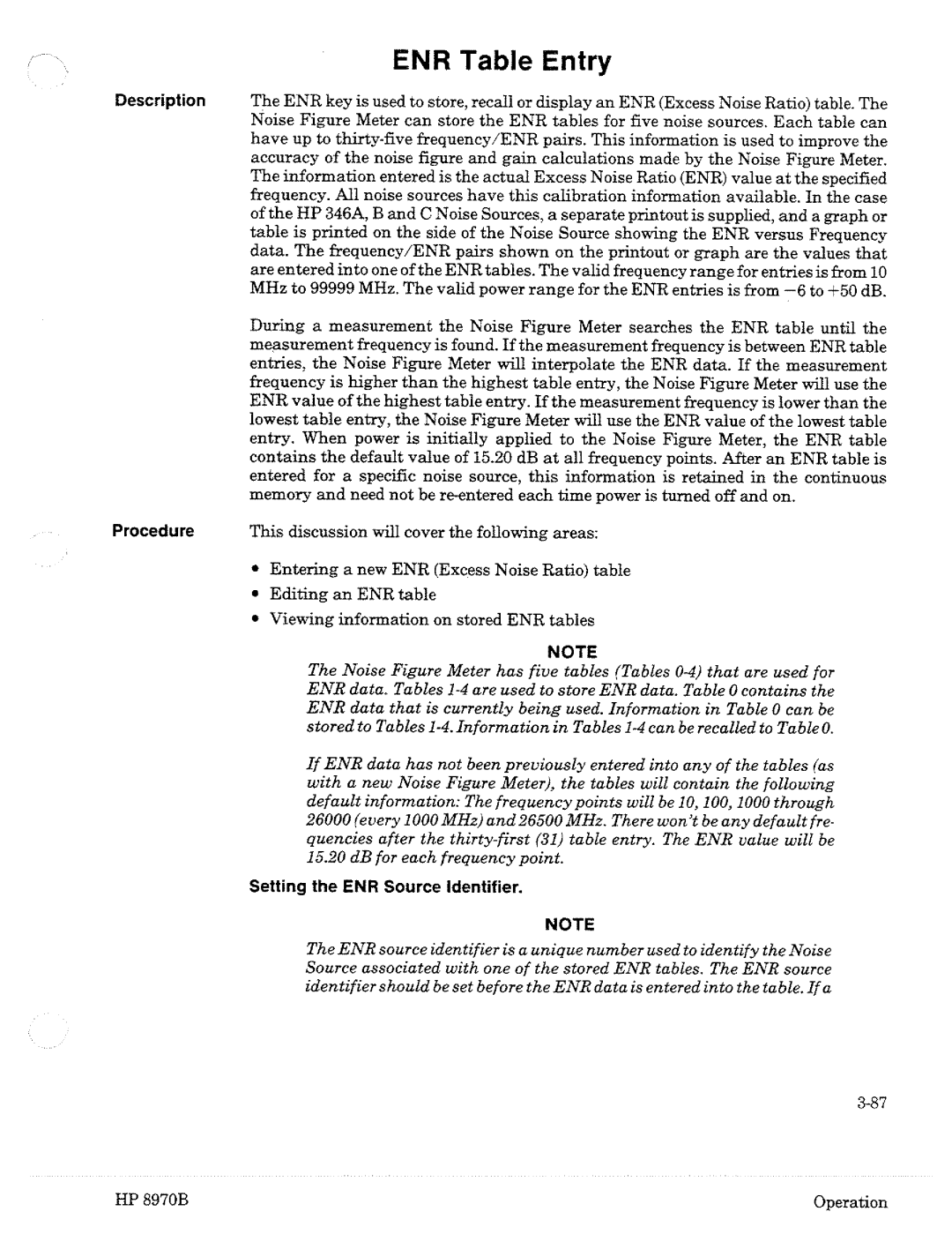 HP Noise Reduction Machine 8970b manual 