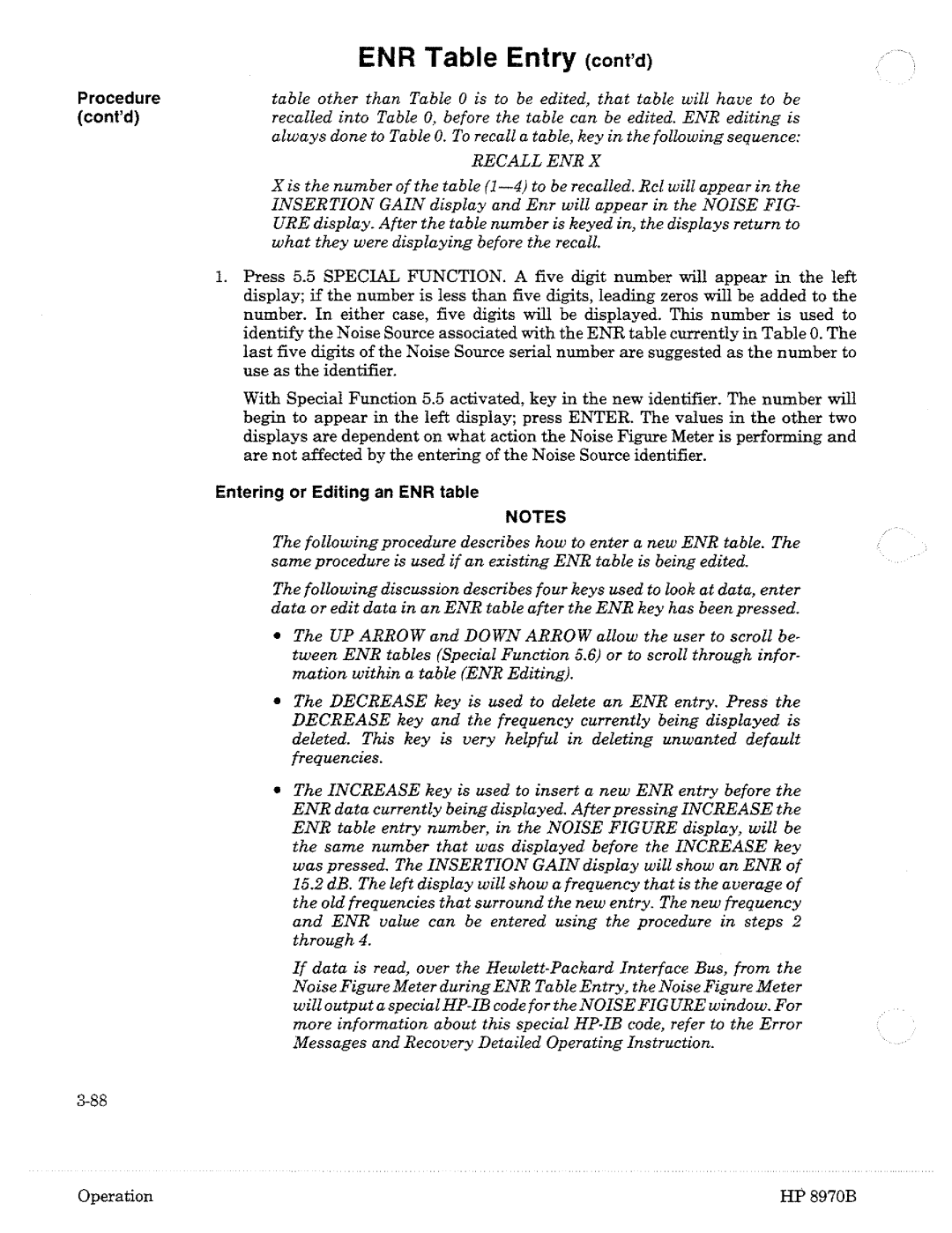 HP Noise Reduction Machine 8970b manual 