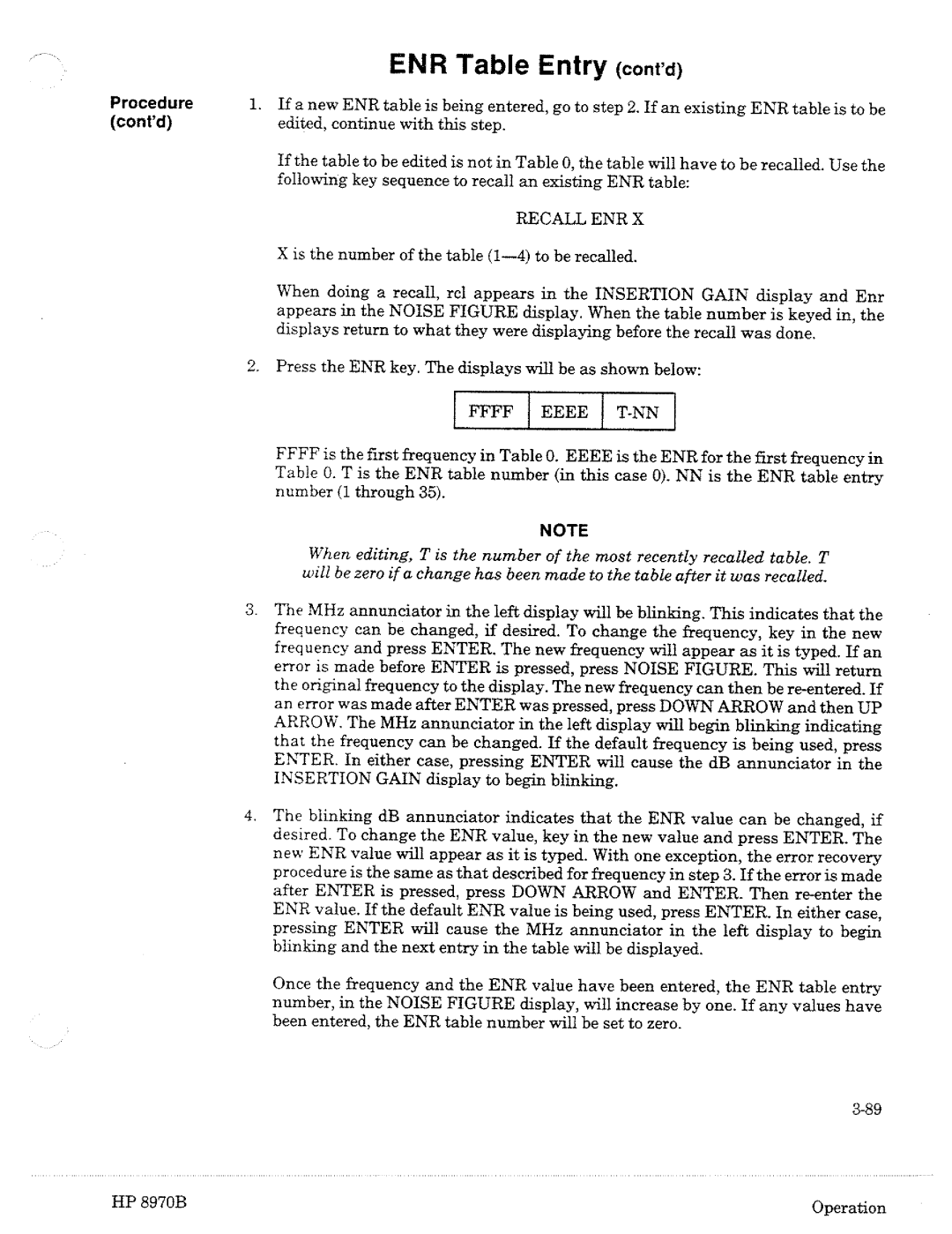 HP Noise Reduction Machine 8970b manual 