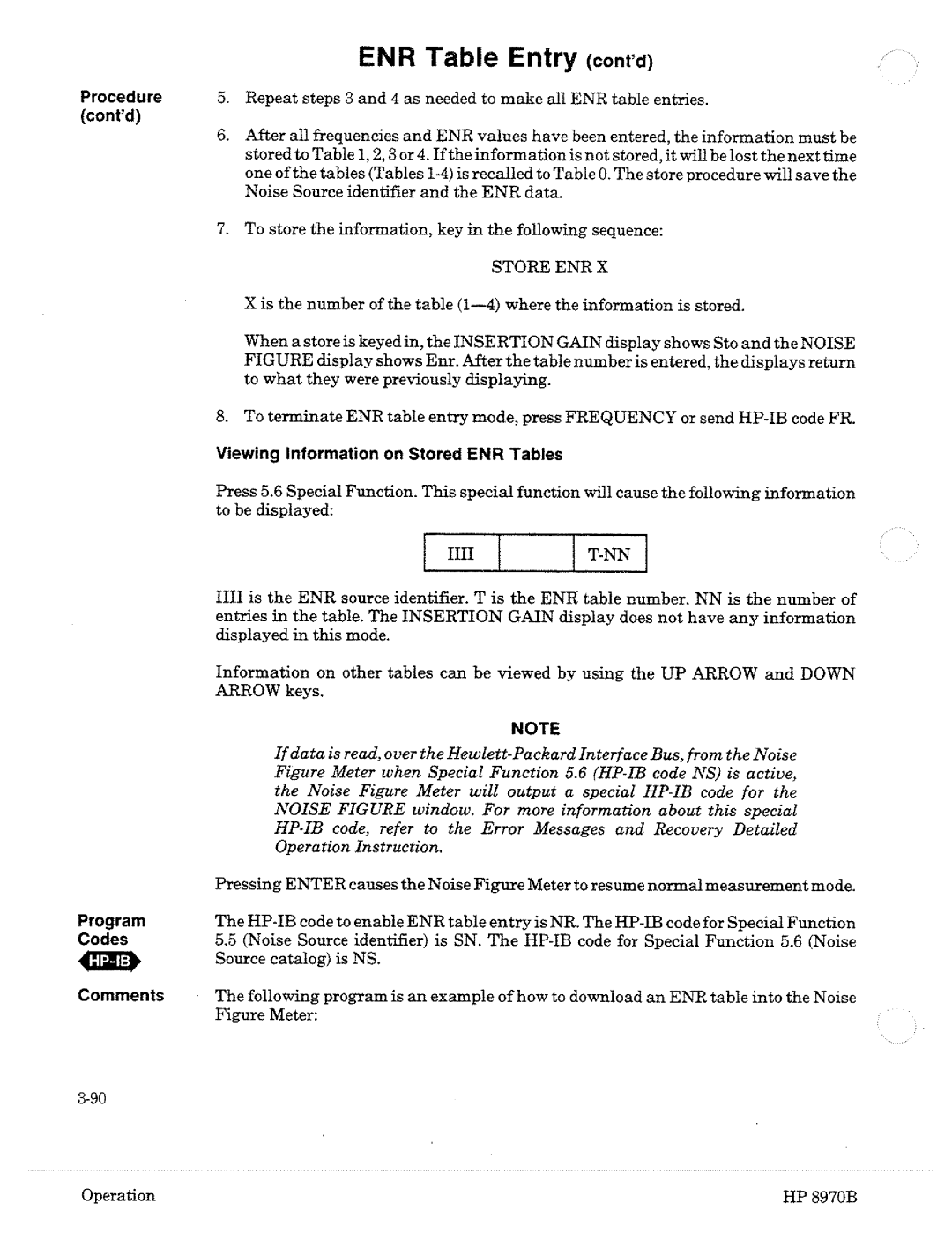 HP Noise Reduction Machine 8970b manual 