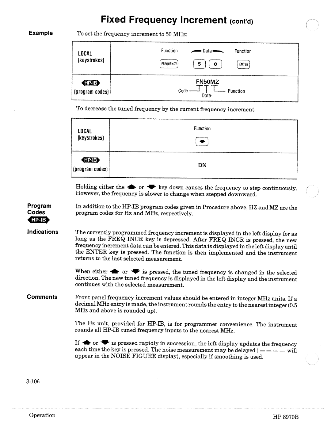 HP Noise Reduction Machine 8970b manual 