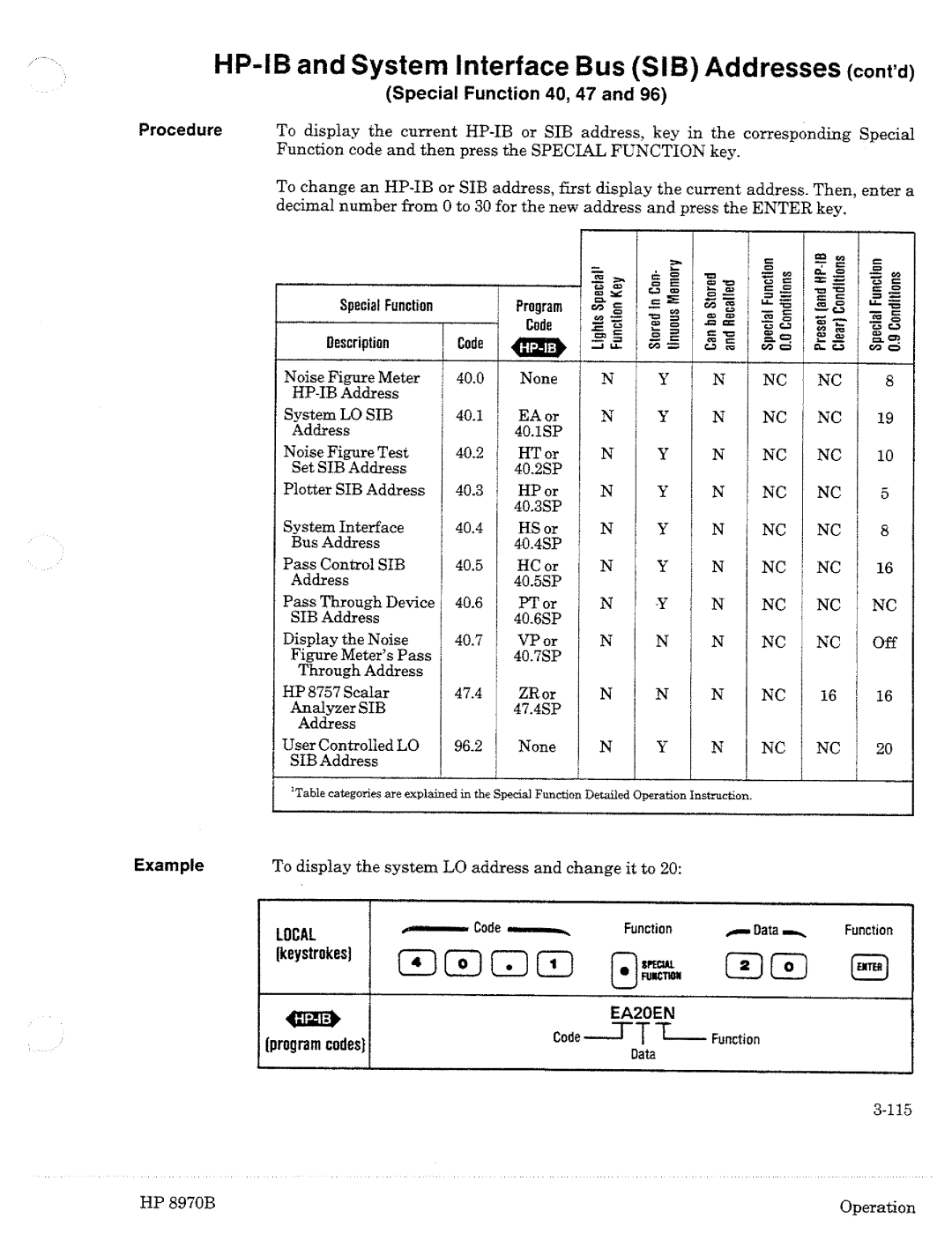 HP Noise Reduction Machine 8970b manual 