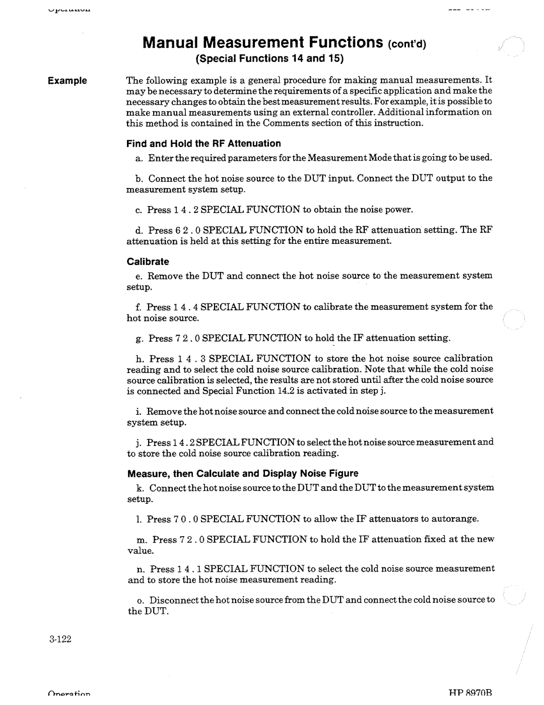HP Noise Reduction Machine 8970b manual 