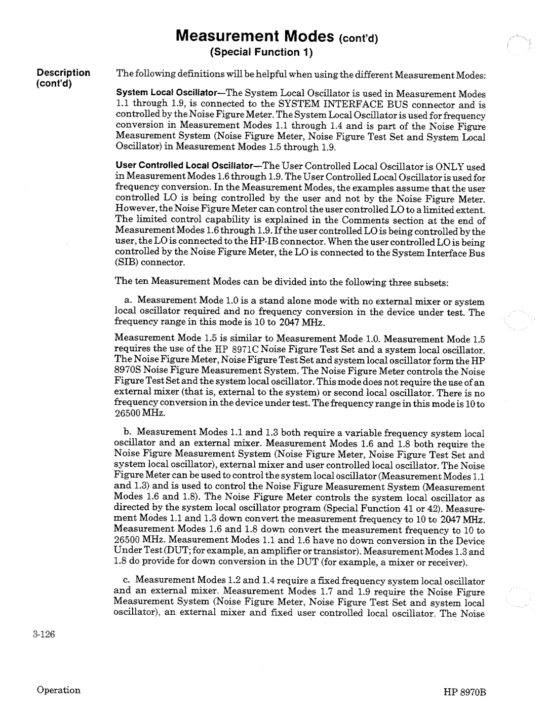 HP Noise Reduction Machine 8970b manual 