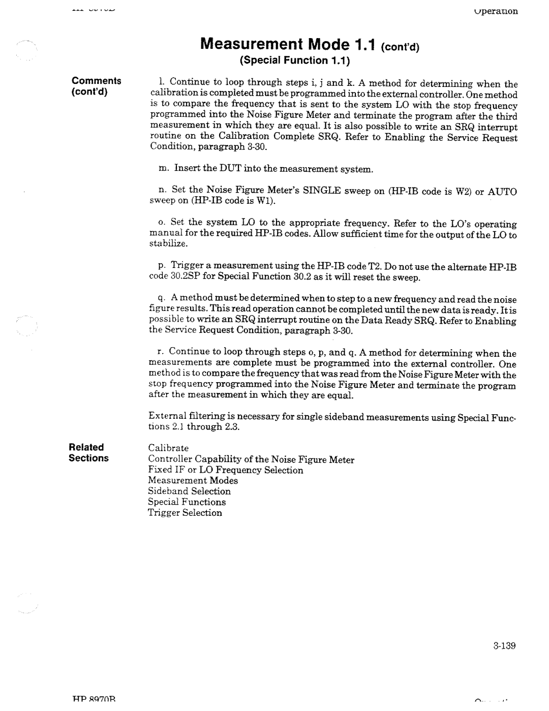 HP Noise Reduction Machine 8970b manual 