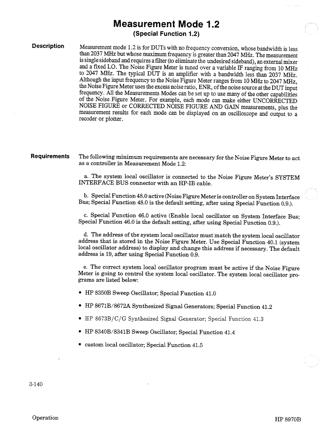 HP Noise Reduction Machine 8970b manual 