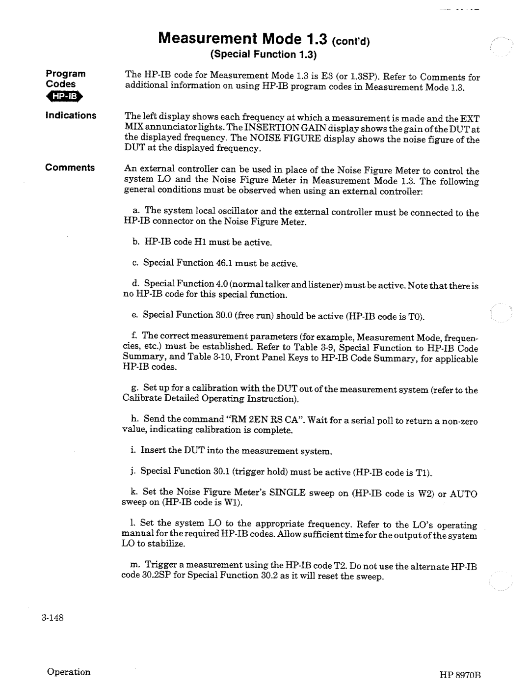 HP Noise Reduction Machine 8970b manual 