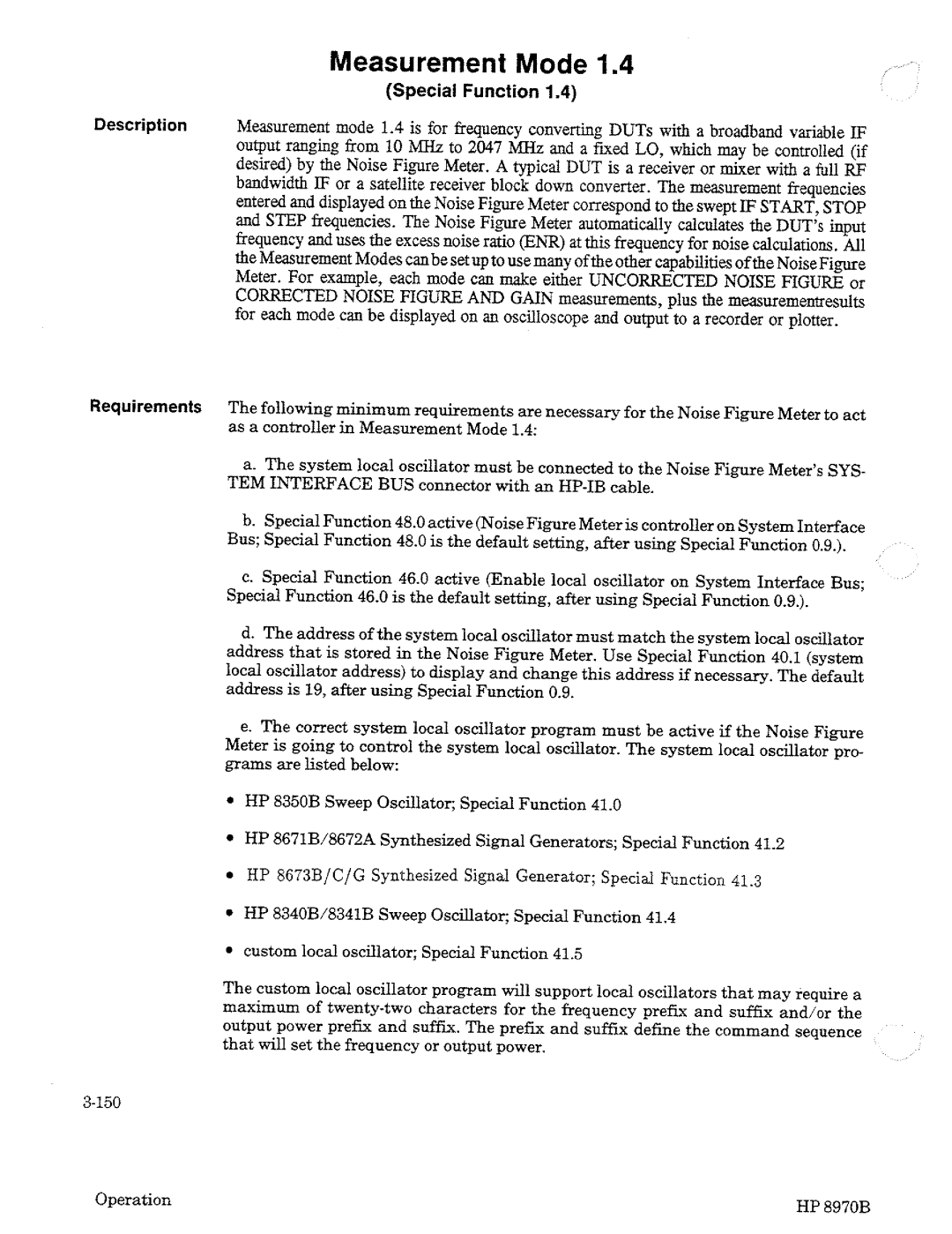 HP Noise Reduction Machine 8970b manual 