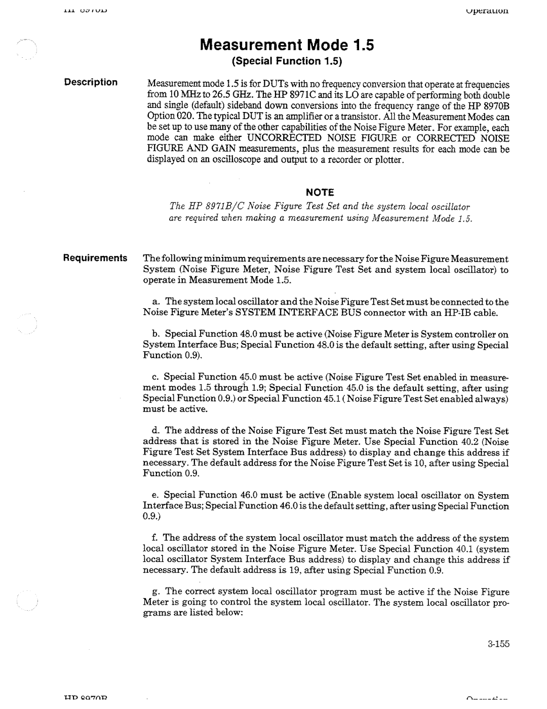 HP Noise Reduction Machine 8970b manual 