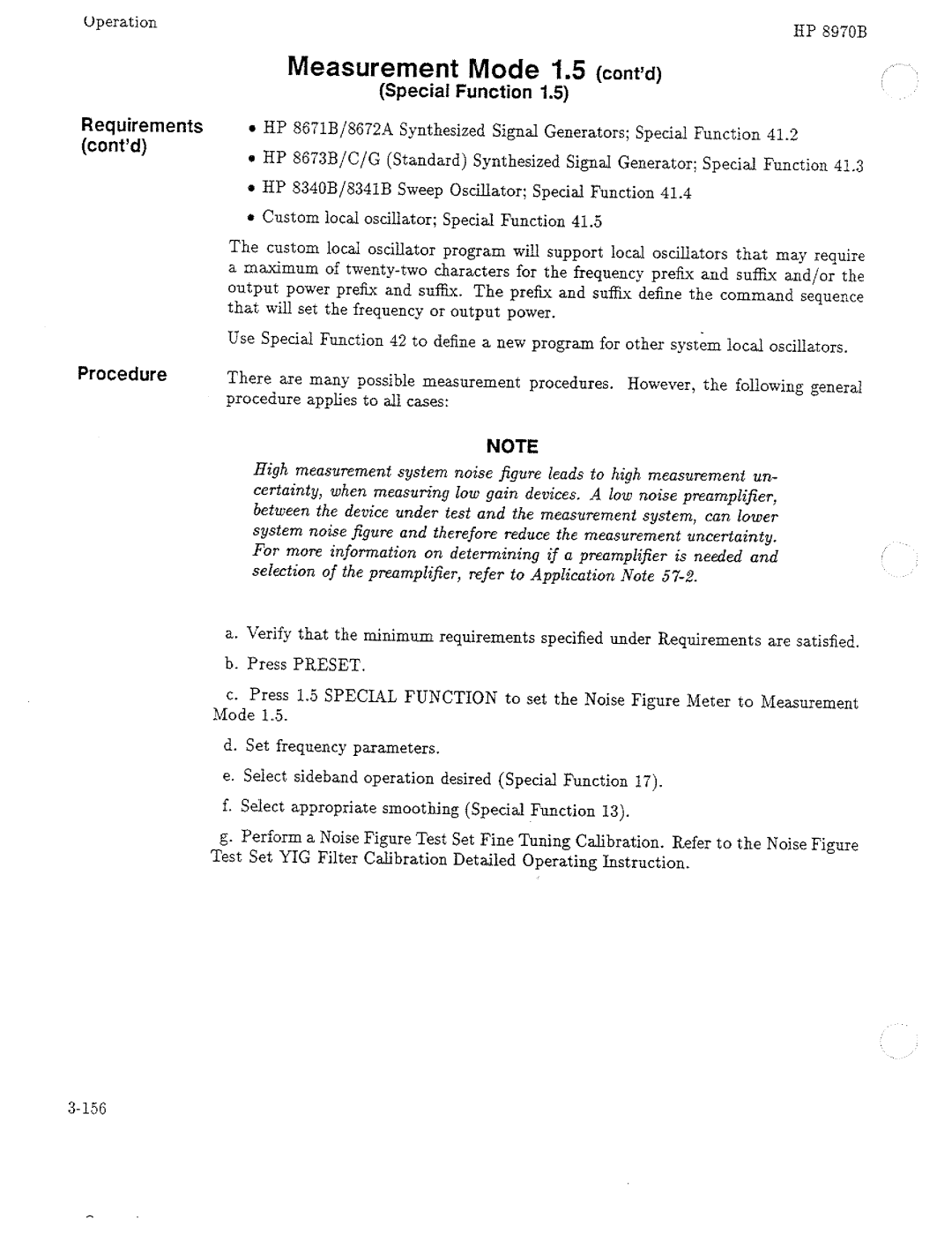 HP Noise Reduction Machine 8970b manual 