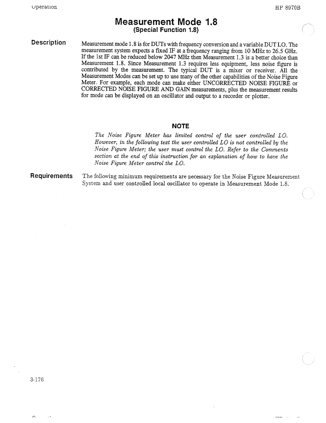 HP Noise Reduction Machine 8970b manual 