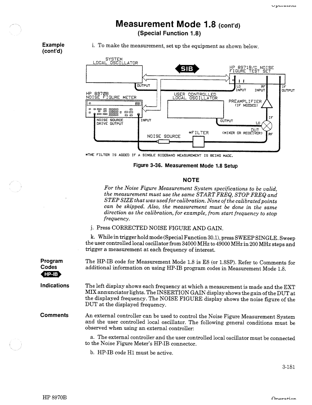 HP Noise Reduction Machine 8970b manual 