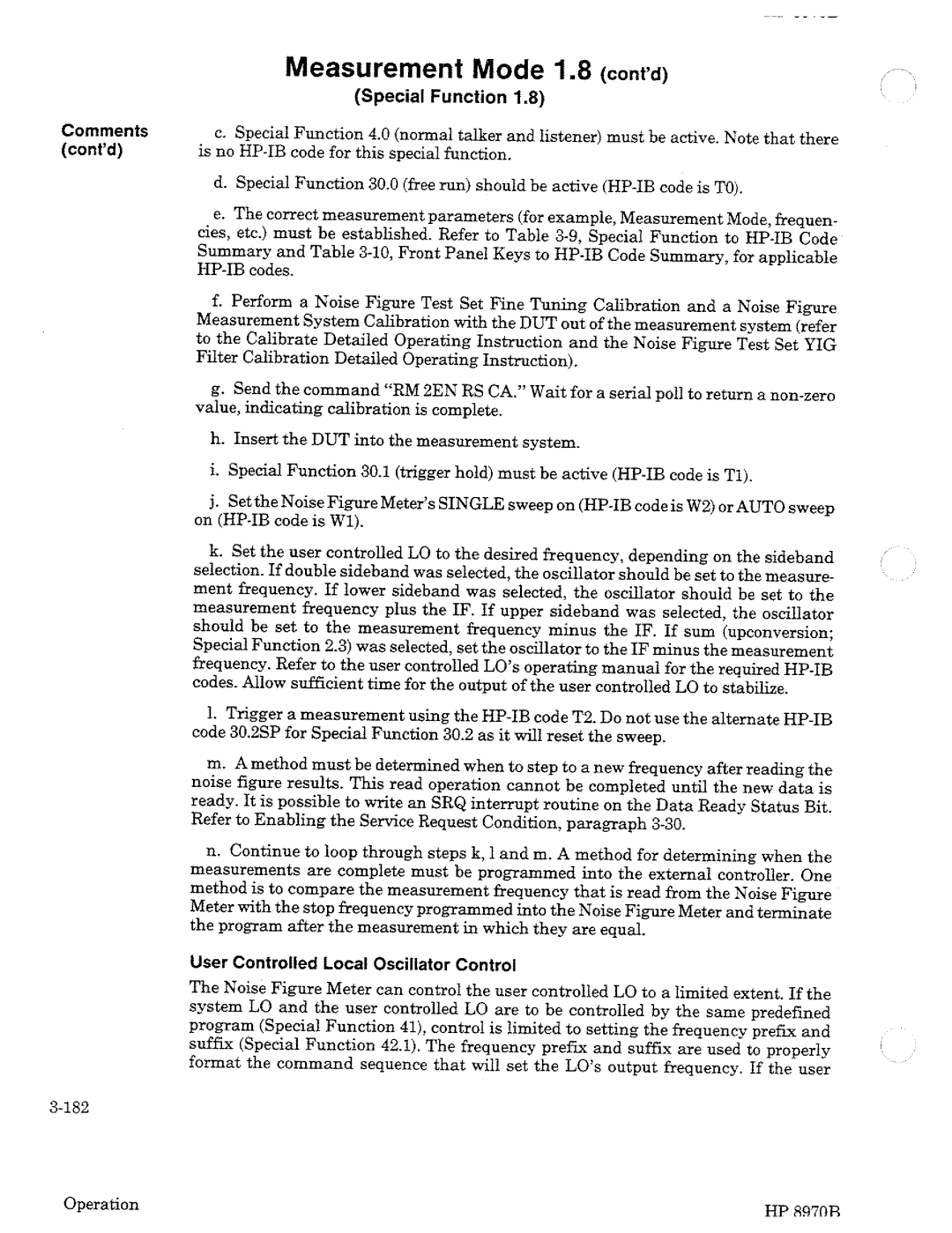 HP Noise Reduction Machine 8970b manual 