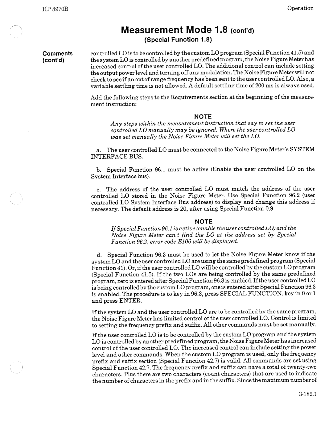 HP Noise Reduction Machine 8970b manual 