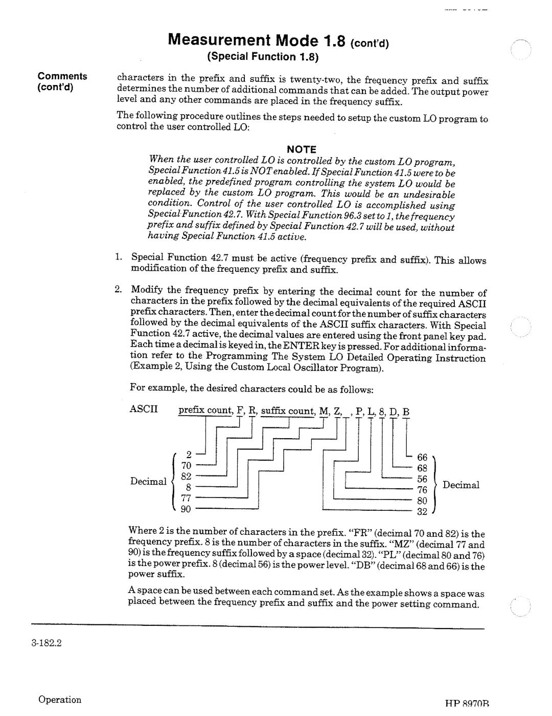 HP Noise Reduction Machine 8970b manual 