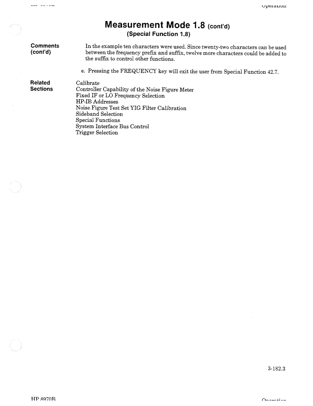 HP Noise Reduction Machine 8970b manual 