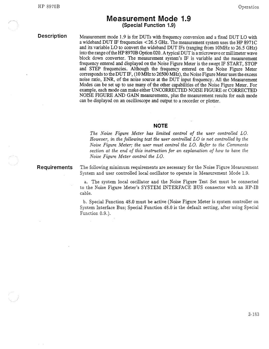 HP Noise Reduction Machine 8970b manual 