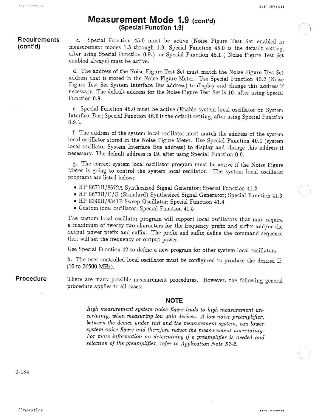 HP Noise Reduction Machine 8970b manual 