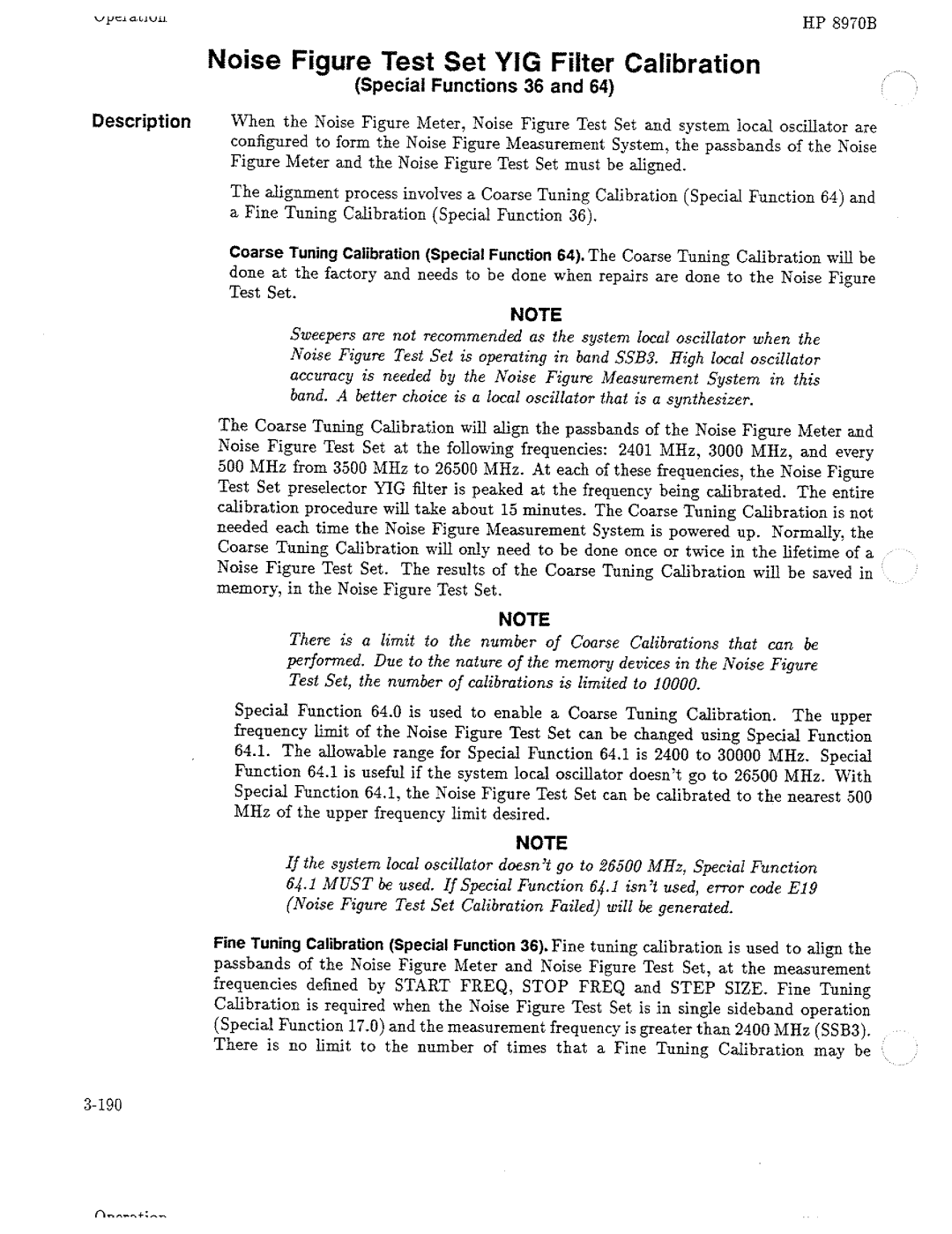 HP Noise Reduction Machine 8970b manual 