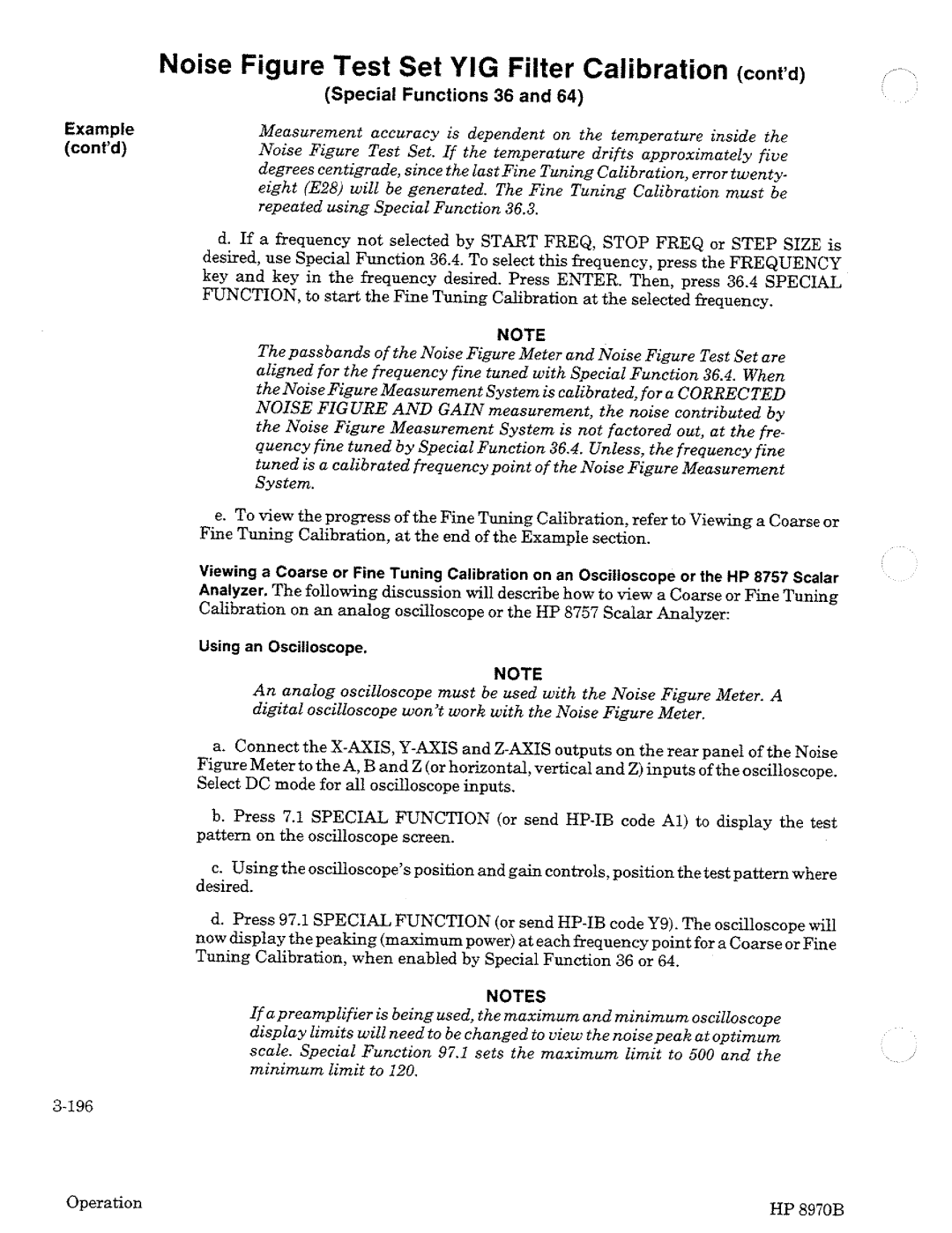 HP Noise Reduction Machine 8970b manual 