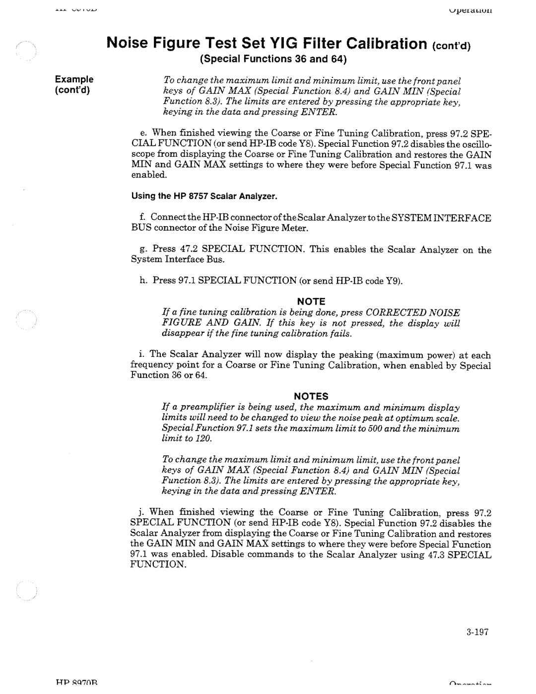 HP Noise Reduction Machine 8970b manual 