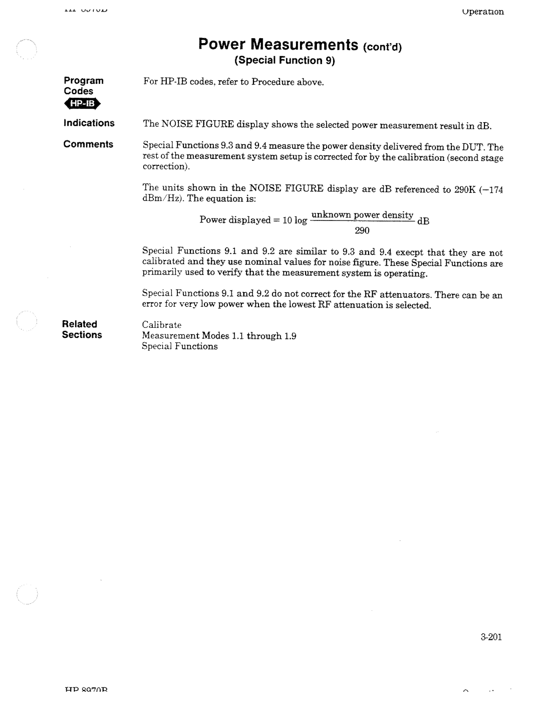 HP Noise Reduction Machine 8970b manual 