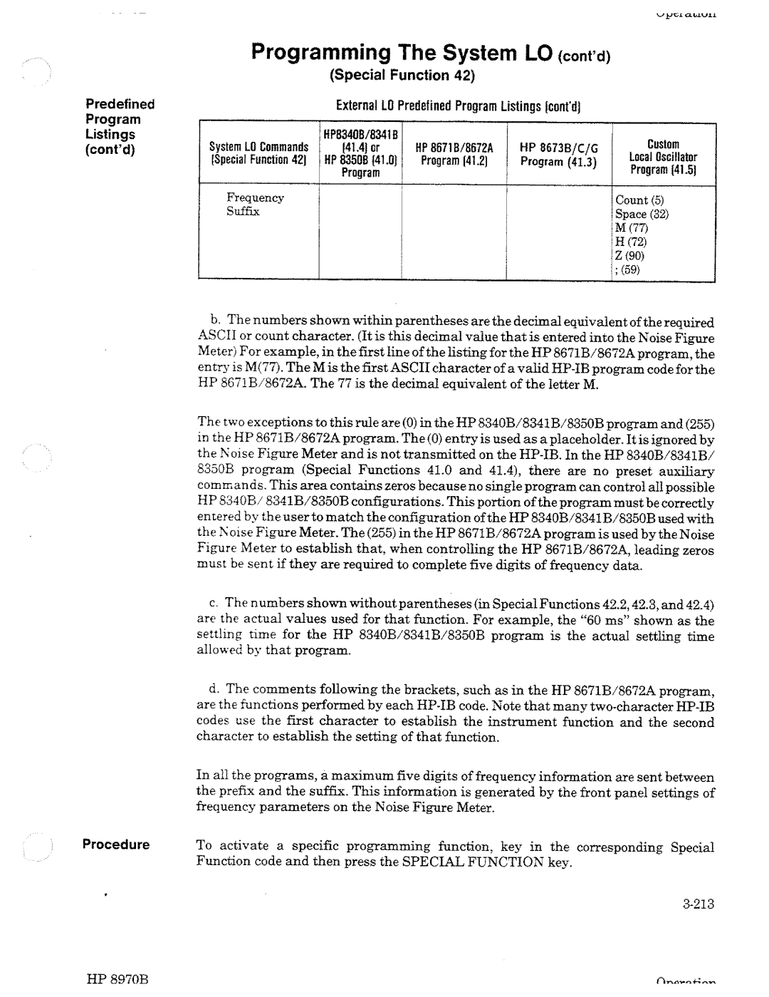 HP Noise Reduction Machine 8970b manual 
