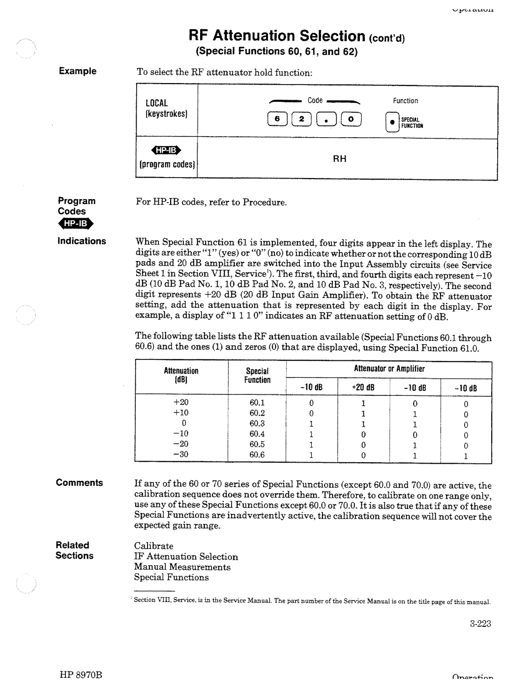 HP Noise Reduction Machine 8970b manual 