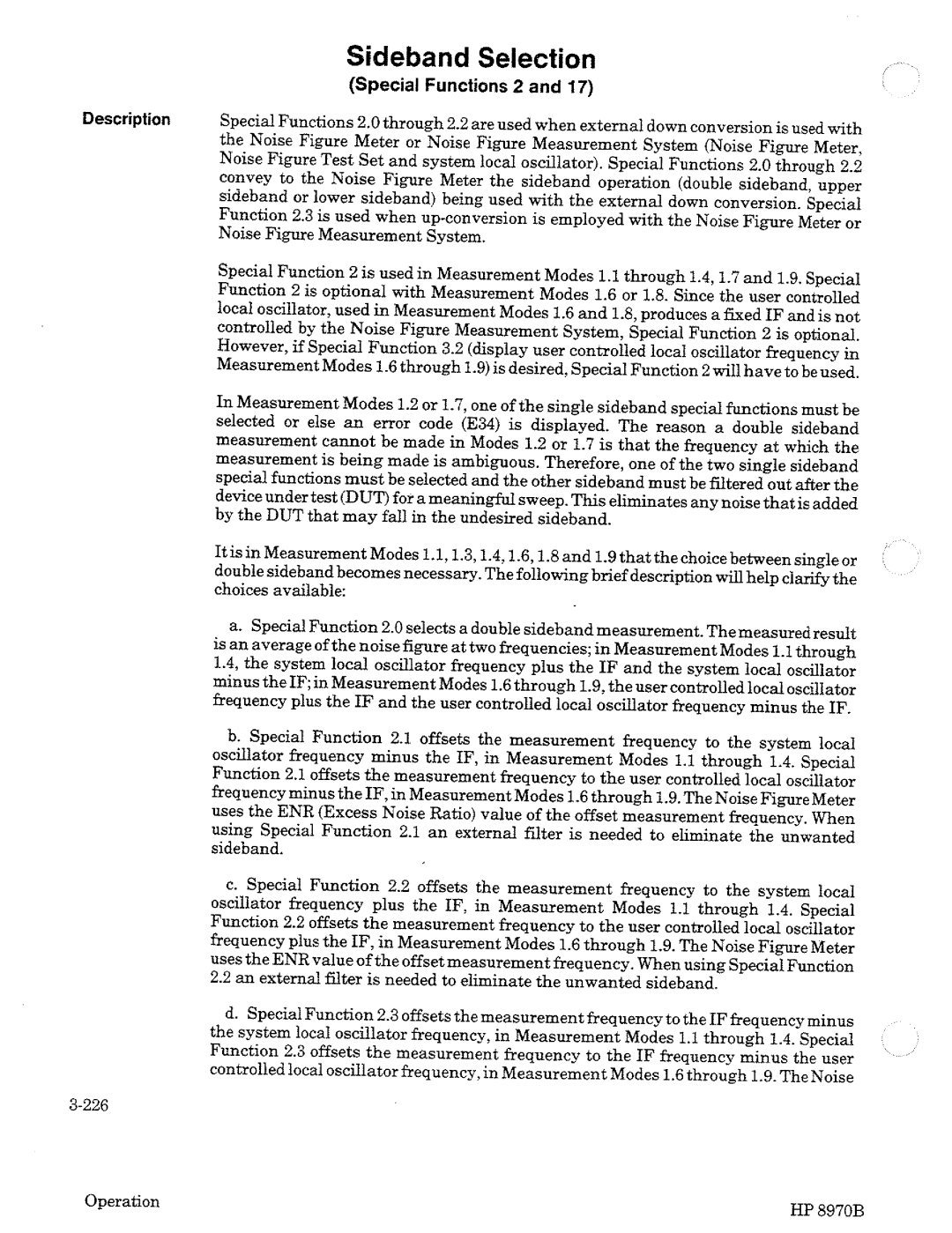 HP Noise Reduction Machine 8970b manual 