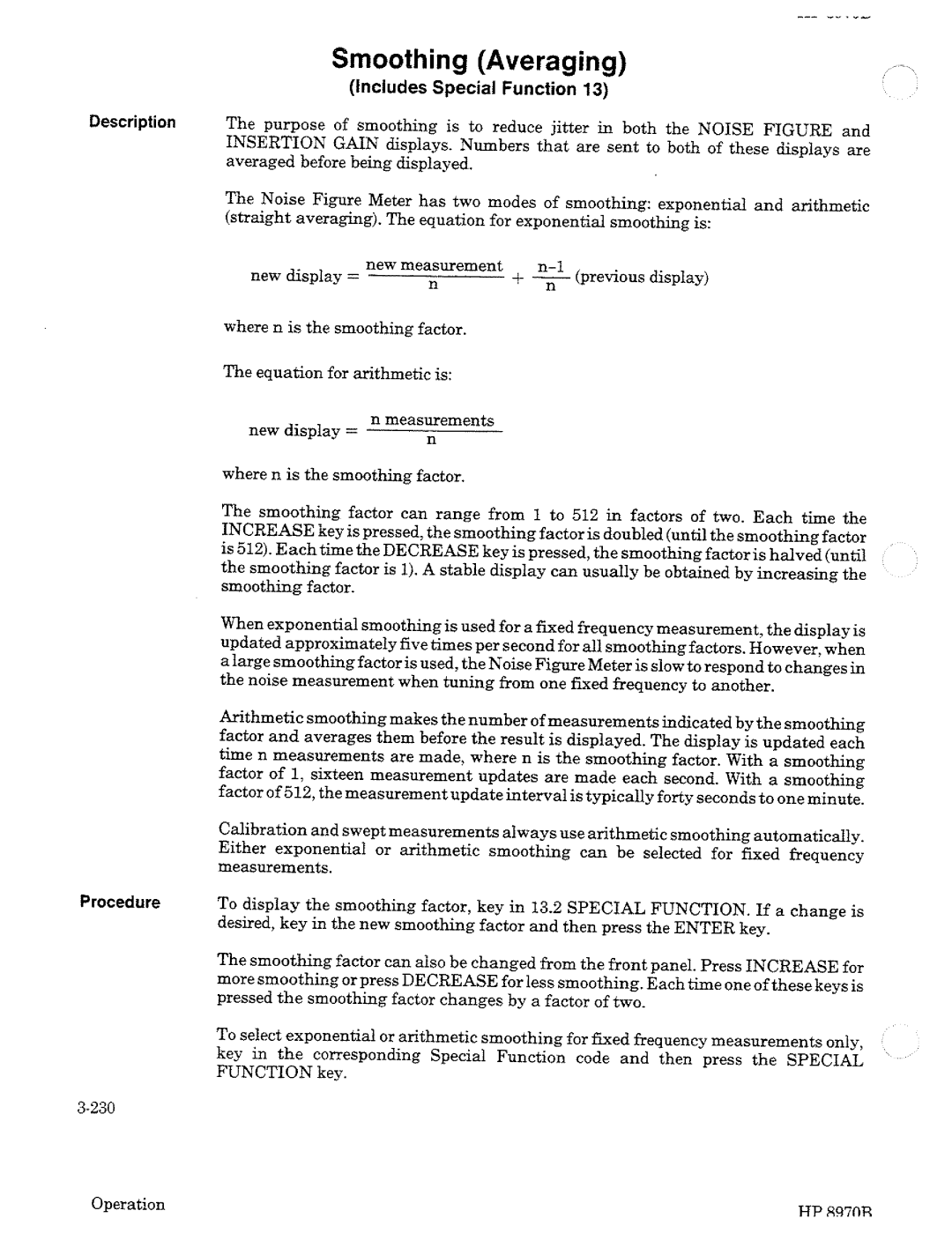 HP Noise Reduction Machine 8970b manual 