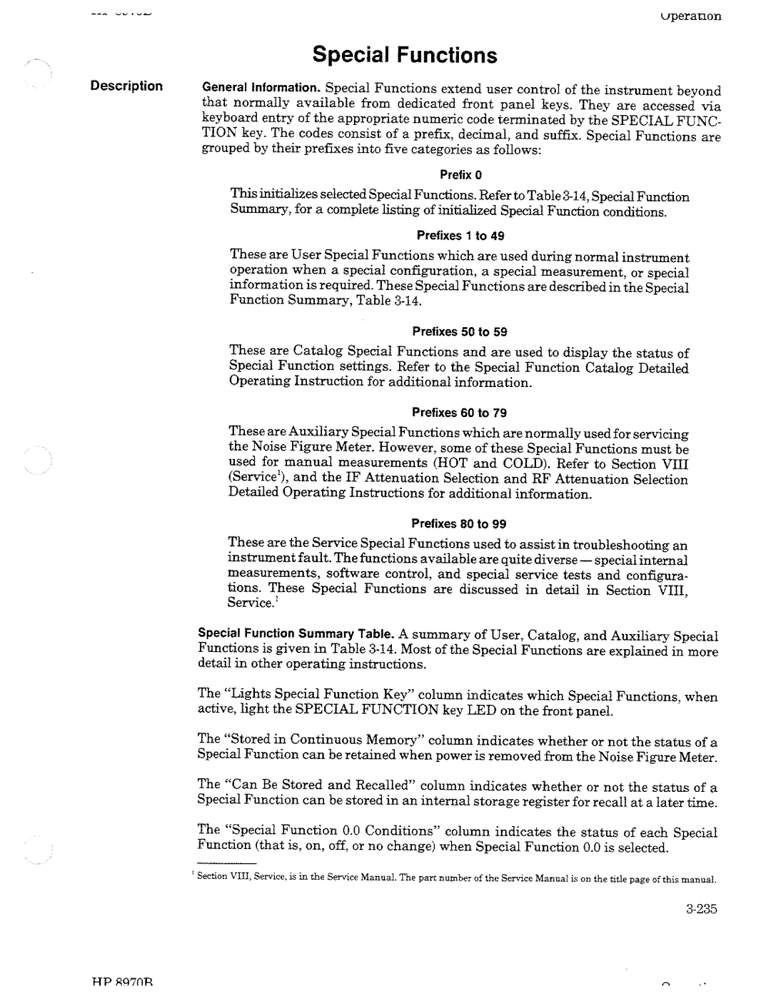 HP Noise Reduction Machine 8970b manual 