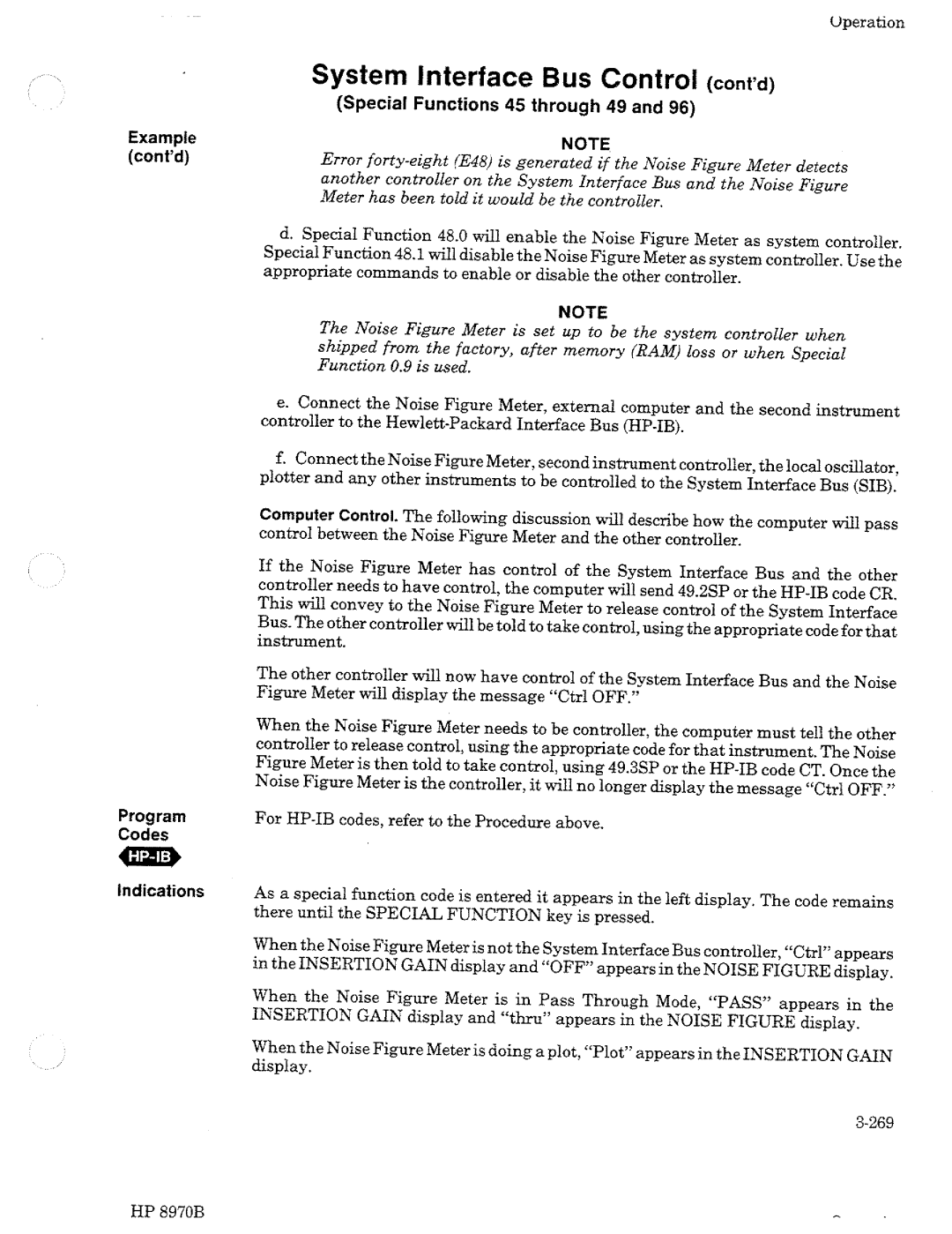 HP Noise Reduction Machine 8970b manual 