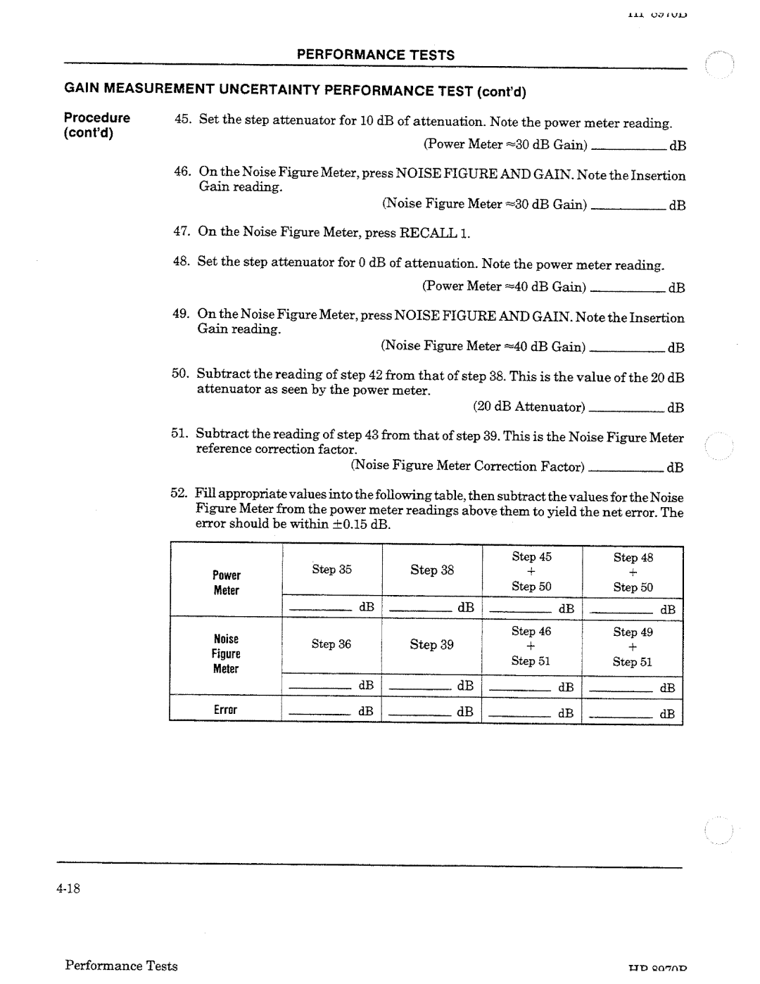 HP Noise Reduction Machine 8970b manual 