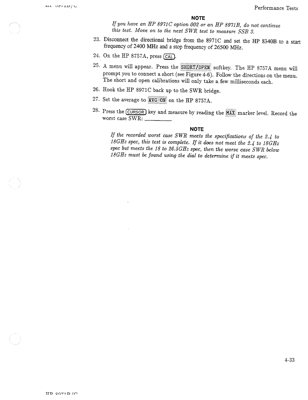 HP Noise Reduction Machine 8970b manual 