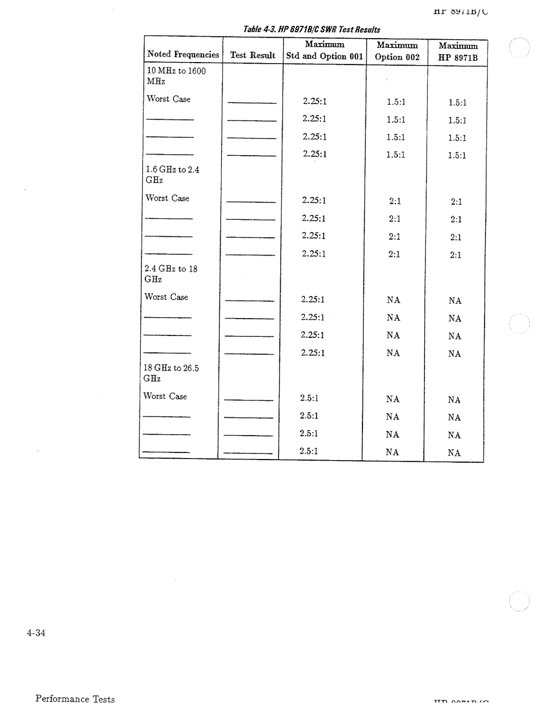 HP Noise Reduction Machine 8970b manual 