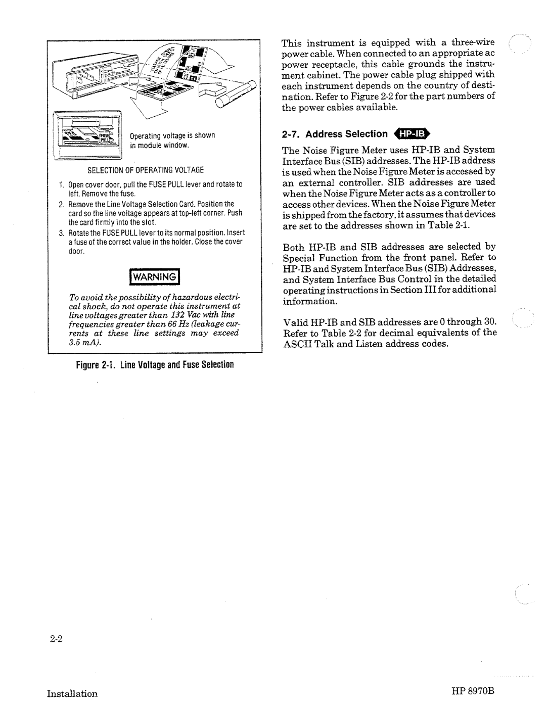 HP Noise Reduction Machine 8970b manual 