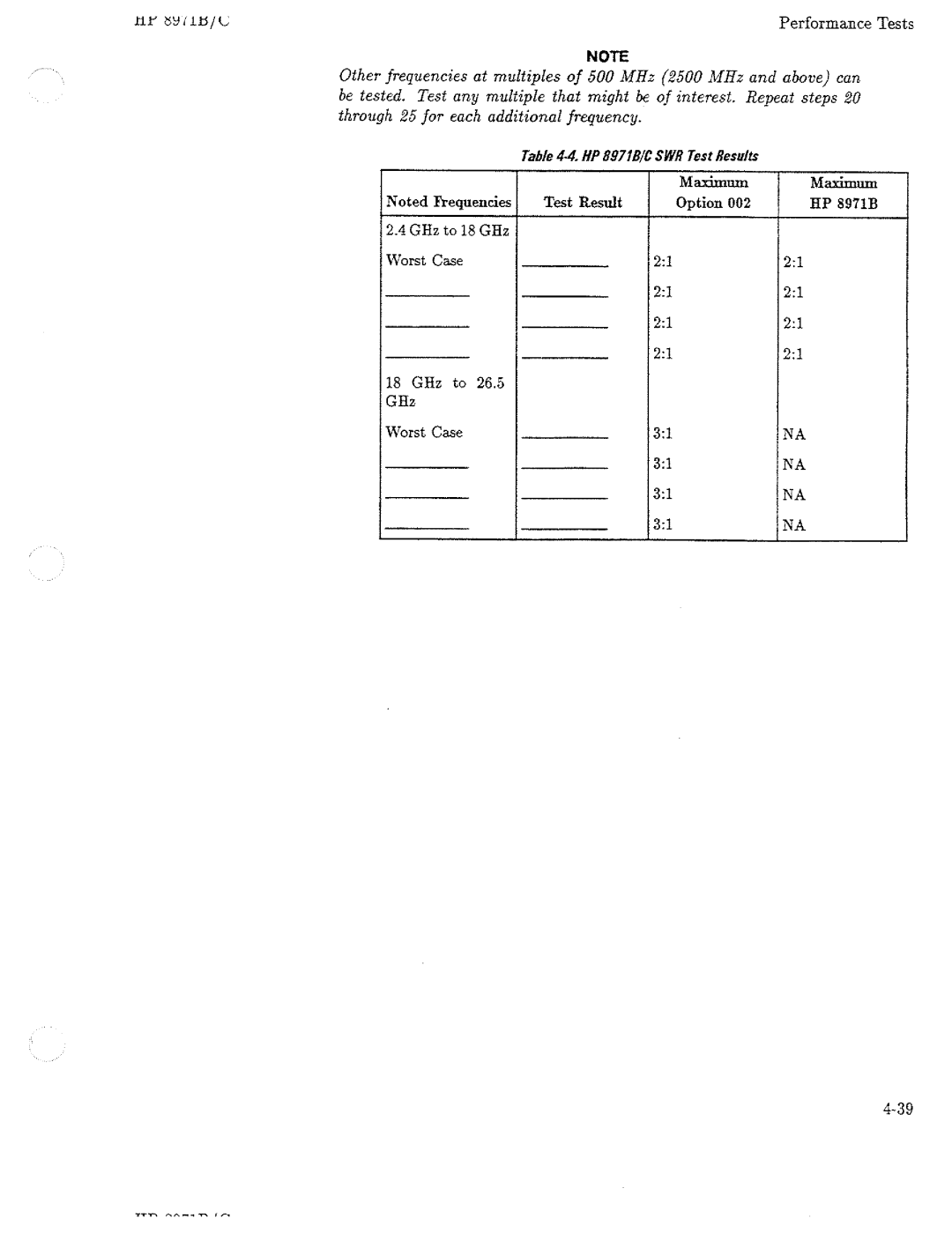 HP Noise Reduction Machine 8970b manual 